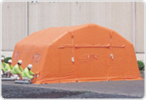 防火テント オプション | 防災用品ラインナップ | アキレスエアーテント